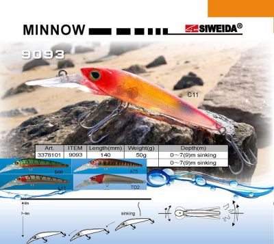 Воблер SIWEIDA MINNOW-9093