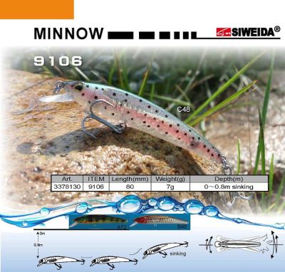 Воблер SIWEIDA MINNOW-9106