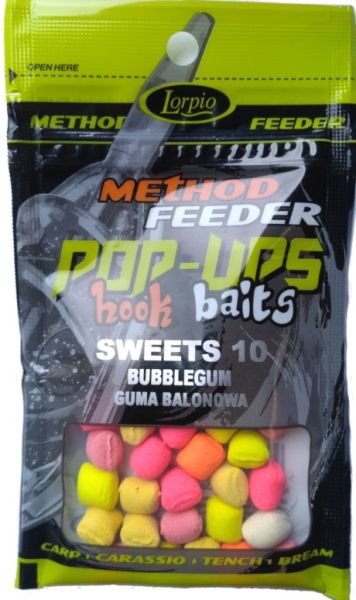 ПЛУВАЩИ ПЕЛЕТИ ЗА СТРЪВ LORPIO BUBBLEGUM WAFTERS 10 ММ