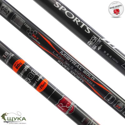 Телескоп с водачи RIVER SPORTS MISTRAL Bolo 6м 80гр