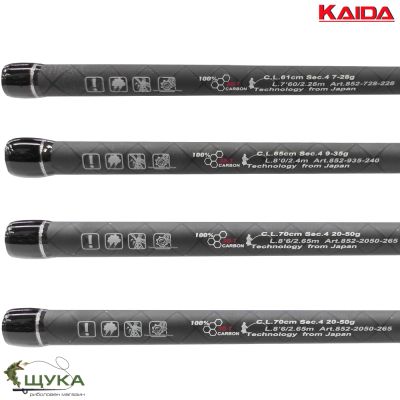 СПИНИНГ ВЪДИЦА KAIDA NEON TRAVEL 2.40м. 9-35гр.