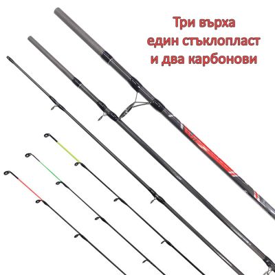 Фидер въдица Kaida Level Feeder 3.90м - 180г