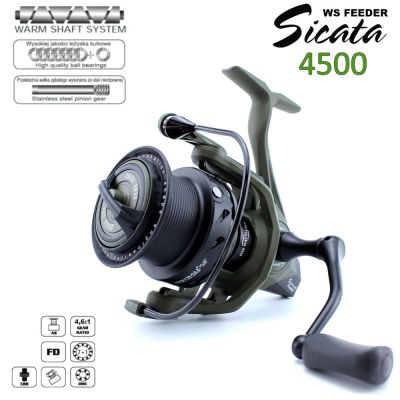 Макара MISTRALL SICATA WS FEEDER FD 4500 7+1 BB Quick Drag System 9 кг
