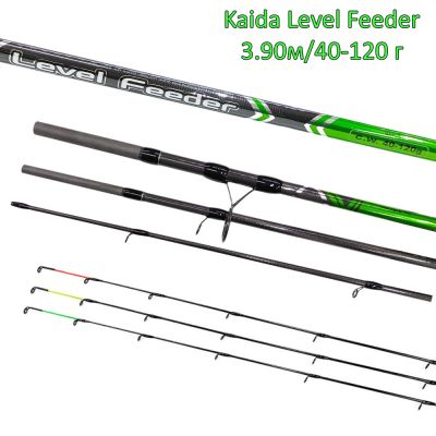 Фидер въдица Kaida Level Feeder 3.90м/40-120 г