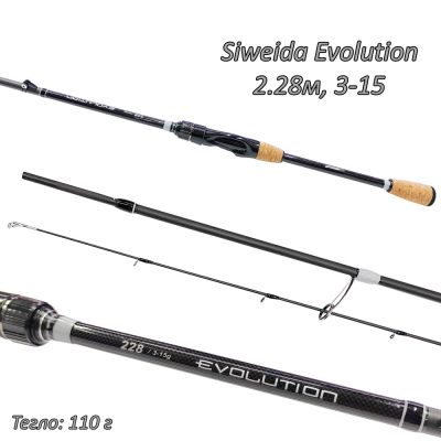 Спининг въдица Siweida Evolution 2.28м, 3-15