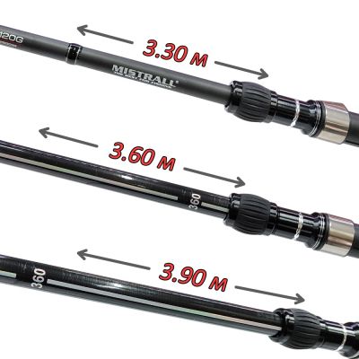 Mistrall Zino Feeder 3.30 - 3.90м 120г Една пръчка 3 дължини