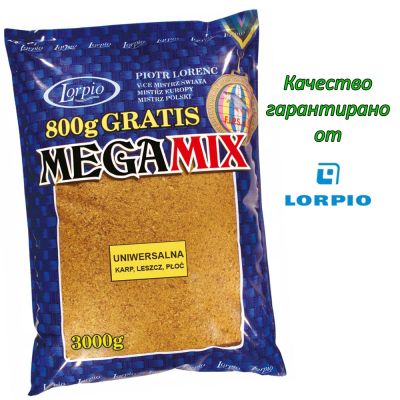 Захранка за риболов Lorpio Megamix 3 кг Universal