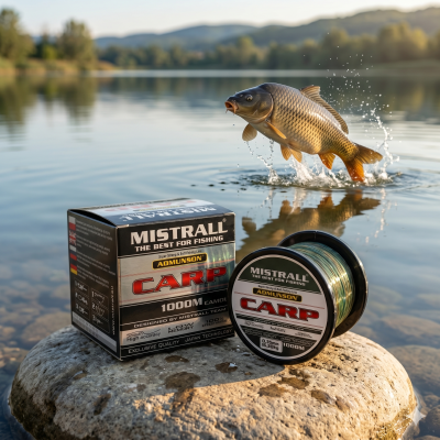 Шаранджийско влакно Mistrall ADMUNSON CARP Camou - 1000 метра