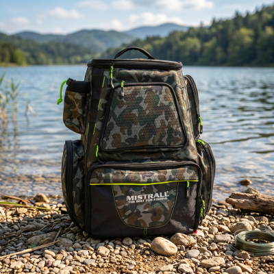 🎣 Плаваща и Непромокаема Раница за Риболов MISTRALL 26L  Green Moro FL