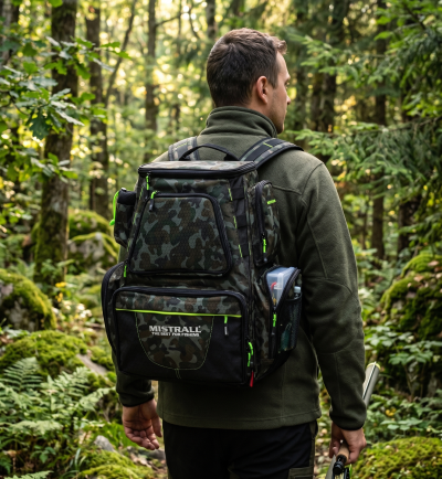 🎣 Плаваща и Непромокаема Раница за Риболов MISTRALL 26L  Green Moro FL